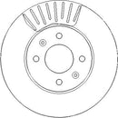 Disctech Brake Disc (Single) - Fits Bmw, Kia - ABD3819 - Front Axle