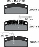 Textar Brake Pad Set - 2473001