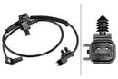 HELLA 6PU 358 218-971 Sensor, wheel speed - 2-pin connector