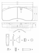 Borg & Beck Brake Pads - BBP33011