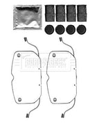 Borg & Beck Fitting Kit -  Pads  - BBK1550 fits BMW X5,X6 (E70,71) 07/07-3/10
