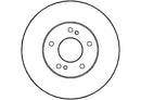 Disctech Brake Disc (Single) - Fits Ford, Nissan - ABD3517 - Front Axle