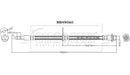 Borg & Beck Brake Hose - BBH9060