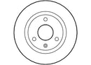 Disctech Brake Disc (Single) - Fits Citroën - ABD2872 - Front Axle
