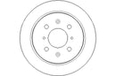 Disctech Brake Disc (Single) - Fits Honda, Iveco - ABD3037 - Rear Axle