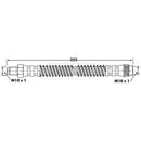 Borg & Beck Brake Hose  - BBH6254 fits PSA Saxo,106 (3 stud) 91-03