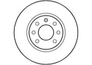 Disctech Brake Disc (Single) - Fits Mitsubishi, Volvo - ABD3135 - Front Axle