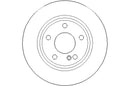 Disctech Brake Disc (Single) - Fits Land rover, Mercedes-benz - ABD3214 - Rear Axle