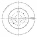 Borg & Beck Brake Disc Pair  - BBD5435 fits Daihatsu Materia 1.3 10/06-