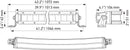 HELLA 1FJ 358 196-321 LED-Spotlight - Black Magic Slim Lightbar 40" - 12/24V - 6815lm