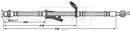 Borg & Beck Brake Hose  - BBH7722 fits Toyota Prius,Lexus CT200h