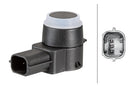 HELLA 6PX 358 141-131 Sensor, parking distance control - straight - 3-pin connector - Plugged