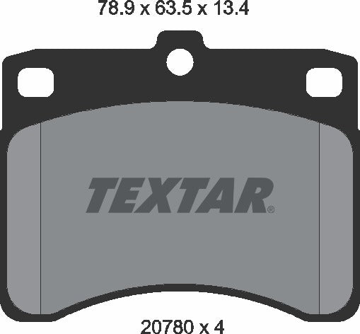 Textar Brake Pad Set - 2078001