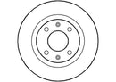 Disctech Brake Disc (Single) - Fits Citroën, Dacia - ABD2644 - Front Axle