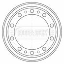 Borg & Beck Brake Drum - BBR32573