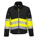Portwest PW3 HI-VIS CLASS 1 Two Tone SOFTSHELL (3L) - PW375BKYXXXL