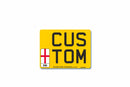 Standard Rear Aluminium Number Plate Motorcycle 235 X 178 England