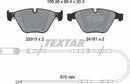 Textar Brake Pad Set - 2331307