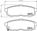 Mintex Brake Pad Set fits -Mazda MDB2666 (also fits other vehicles)