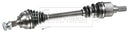 Borg & Beck Driveshaft - LH - BDS1758