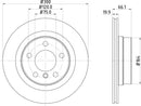 Mintex Brake Discs fits -BMW V300:5 MDC2656 (also fits other vehicles)