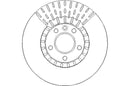 Disctech Brake Disc (Single) - Fits Mazda, Vw - ABD3335 - Front Axle