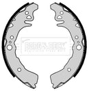Borg & Beck Brake Shoe  - BBS6390