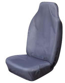 Hi Back Extra Front Seat Cover (Medium-Large, Grey)