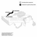 Borg & Beck Turbo Hose  - BTH1599 fits Nissan Navara/Pathfinder 05-