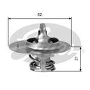 Gates Thermostat, coolant - TH03282G2