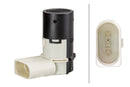 HELLA 6PX 358 141-241 Sensor, parking distance control - angled - 3-pin connector - Plugged