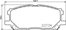 Mintex Brake Pad Set fits -Lexus Toyota MDB2578 (also fits other vehicles)