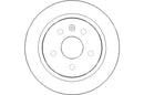 Disctech Brake Disc (Single) - Fits Chevrolet, Opel - ABD2054 - Rear Axle