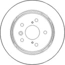 Disctech Brake Disc (Single) - Fits Lexus - ABD2845 - Rear Axle