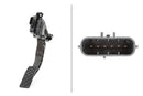 HELLA 6PV 011 040-701 Sensor, accelerator pedal position - for right-hand drive vehicles - 6-pin conne