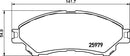 Mintex Brake Pad Set fits -Suzuki MDB3427 (also fits other vehicles)