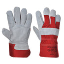 Portwest Premium Chrome Rigger Gloves - Red - Pack of 12 - A220RERXLA