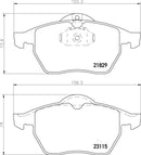 Mintex Brake Pad Set fits -Opel Vauxhall MDB1813 (also fits other vehicles)