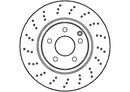 Disctech Brake Disc (Single) - Fits Mercedes-benz, Opel - ABD2864 - Front Axle