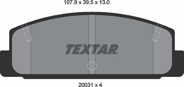 Textar Brake Pad Set - 2003101