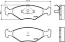 Mintex Brake Pad Set fits - MDB3785 (also fits other vehicles)