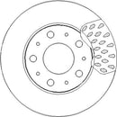 Disctech Brake Disc (Single) - Fits Bmw, Citroën - ABD3313 - Front Axle