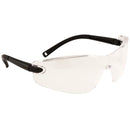 Portwest Profile Spectacle - Black Frame - Clear Lens - PW34CLR