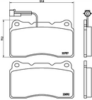 Brembo Brake Pad Set - P23115