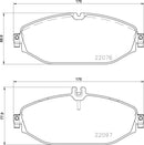Mintex Brake Pad Set fits -MercedesBenz MDB3740 (also fits other vehicles)