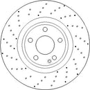 Disctech Brake Disc (Single) - Fits Mercedes-benz, Nissan - ABD3392 - Front Axle