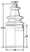 Borg & Beck Drive Shaft Bellow - BCB6271