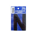 Castle Promotions N - 3in. Adhesive Digit - Black - Pack Of 12 - DPX12N