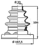 Borg & Beck CV Boot Kit  - BCB6386