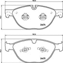 Mintex Brake Pad Set fits -Jaguar MDB3140 (also fits other vehicles)